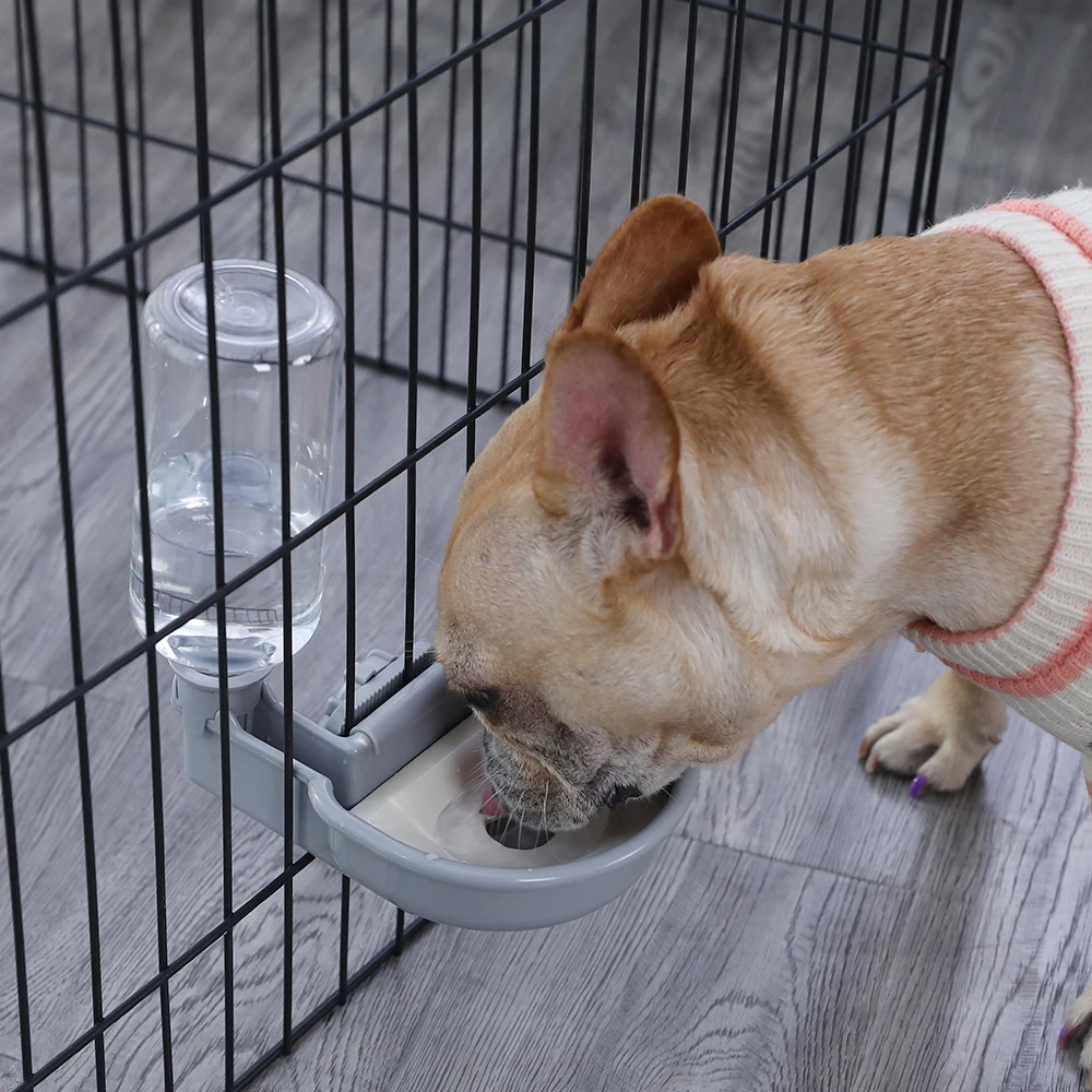 HOOPET-cuencos automáticos para mascotas, jaula para gatos, dispensador de botellas de agua colgante, cuenco para cachorros, gatos, conejo, producto de alimentación para perros, suministros para mascotas - imagen 3