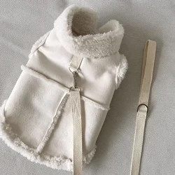 Chaqueta de peluche cálida para perros - Abrigo de invierno de algodón