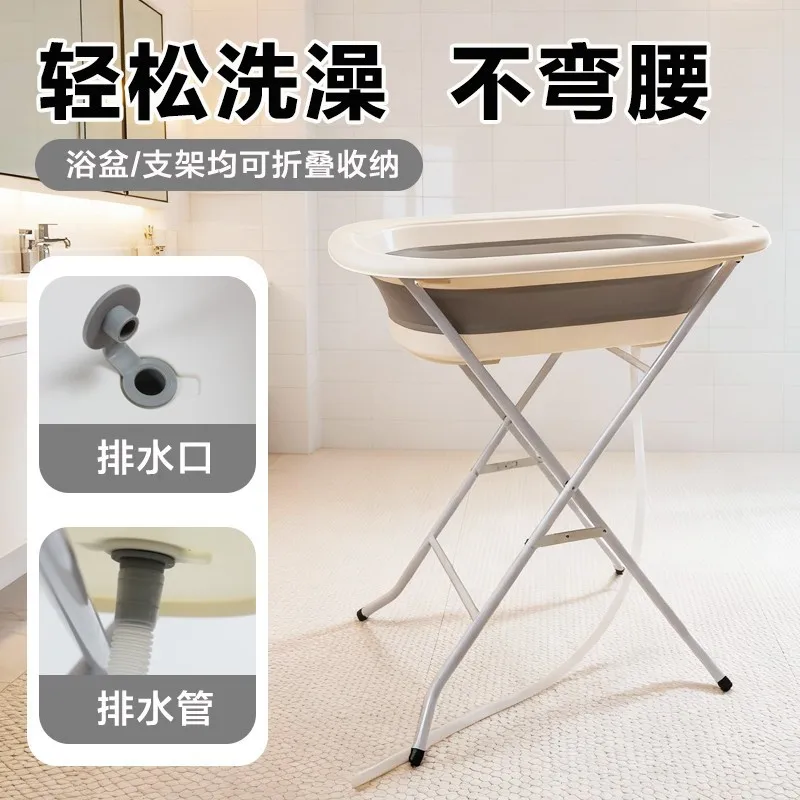Bañera plegable para perros y gatos con soporte – Lava sin agacharte - imagen 4