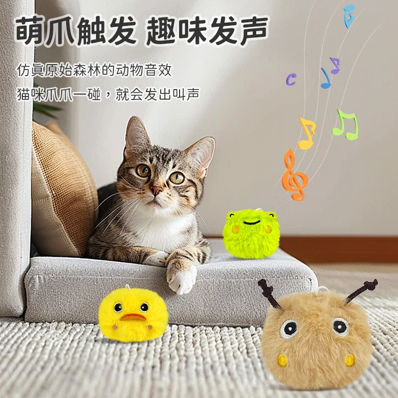 Juguete colgante para gatos con bola sonora y peluche resistente - imagen 4