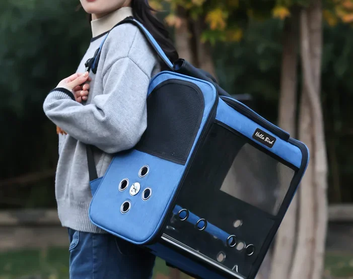 Bolsa para pájaros con palo de madera individual y accesorios para jaulas de loros - imagen 5