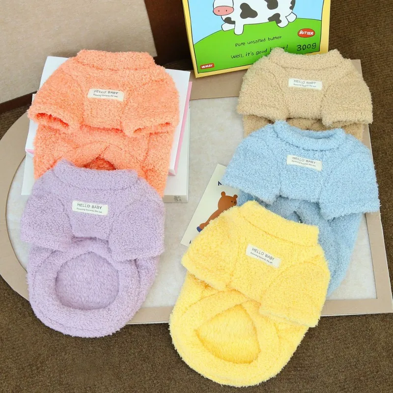 Suéter de felpa para perros pequeños, abrigo cálido de invierno - imagen 3