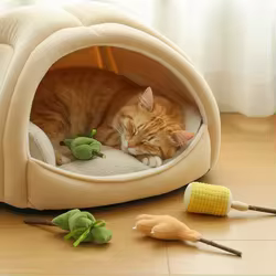 Juguete masticable con catnip y silvervine para gatos – Limpieza dental