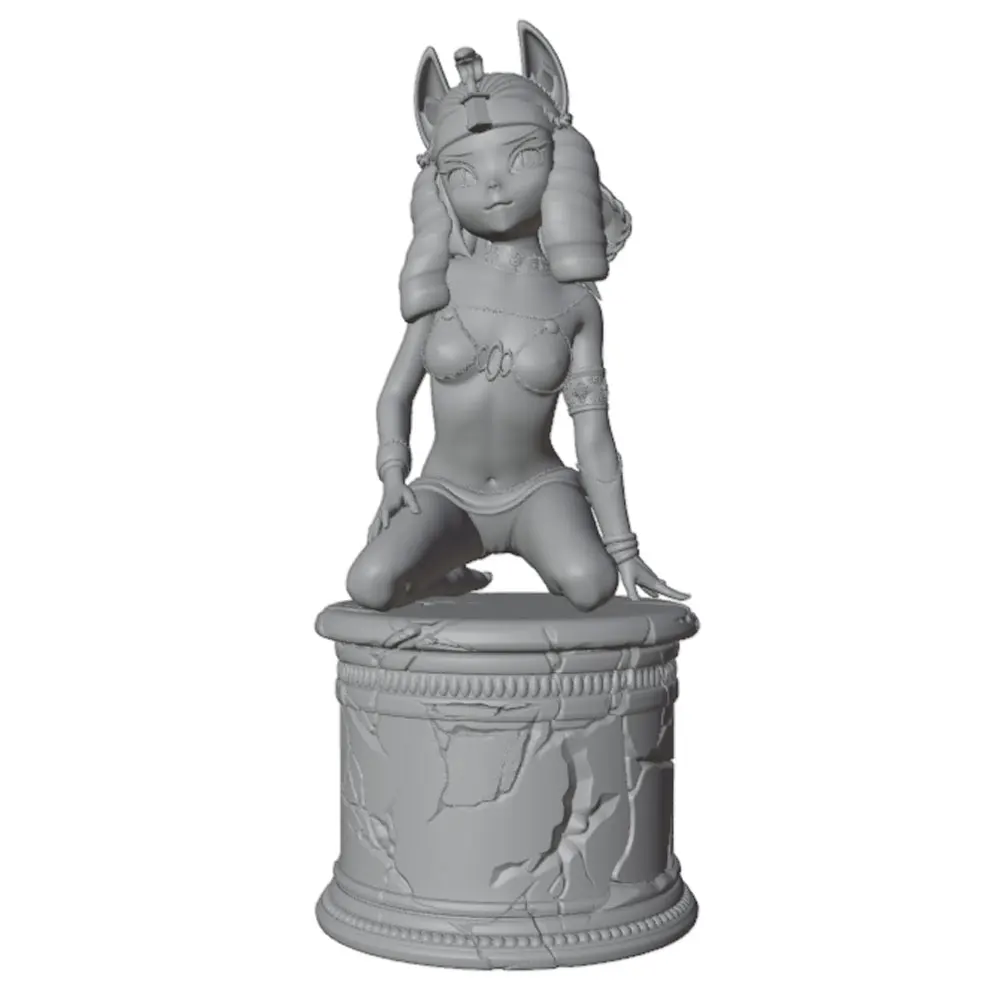 Miniatura de gato en resina para colección – Sin pintar