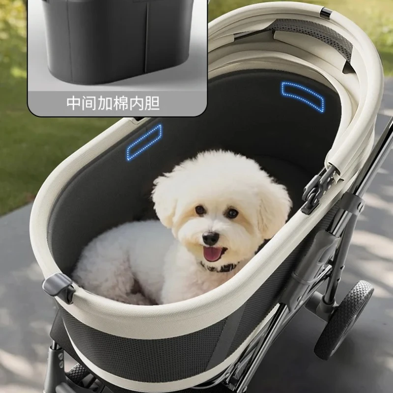 Transportín plegable desmontable para gatos y perros pequeños