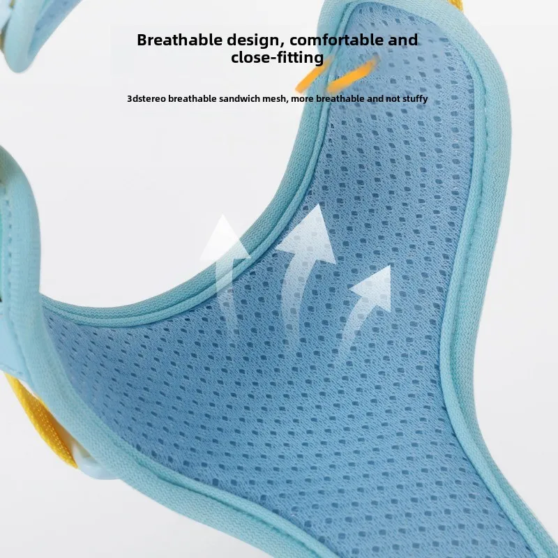 Correa para perro, chaleco mediano para perro, correa para el pecho impermeable y transpirable, cadena para mascotas para salir, productos portátiles, accesorios - imagen 5