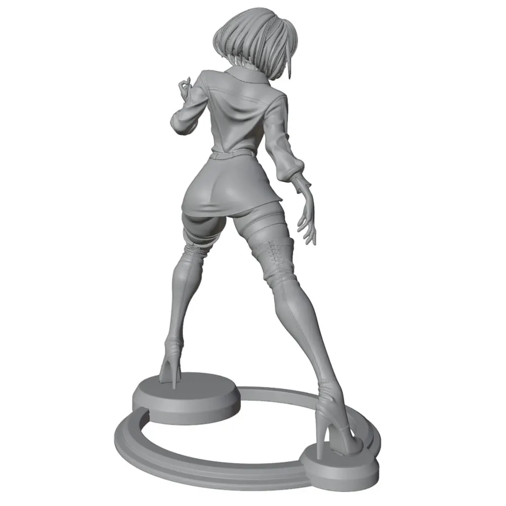 Kit figura gato resina sin montar ni pintar para coleccionistas - imagen 4