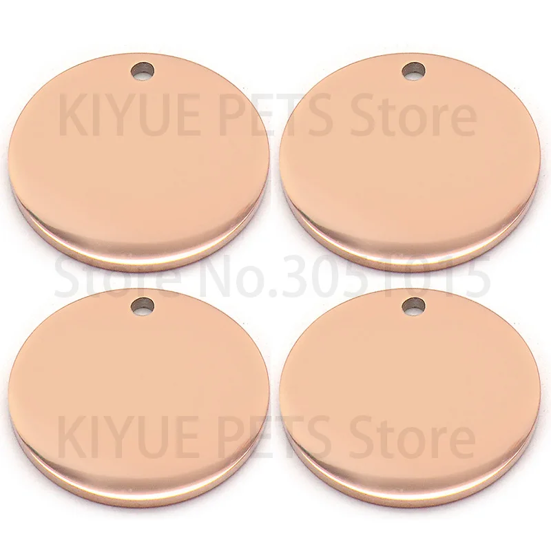 Placas grabables de acero inoxidable para collares de perros y gatos - imagen 2