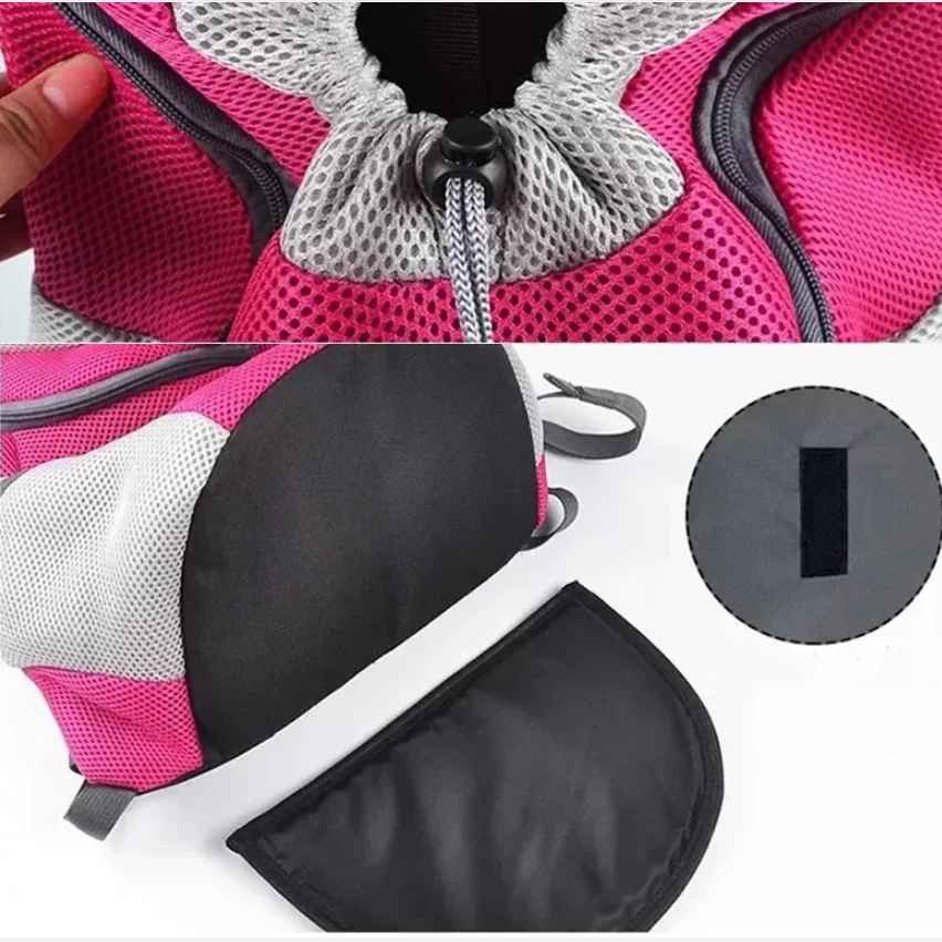 Nueva mochila de viaje portátil de doble hombro, bolsa transportadora para perros y mascotas al aire libre, bolsa frontal para perros, mochila de malla