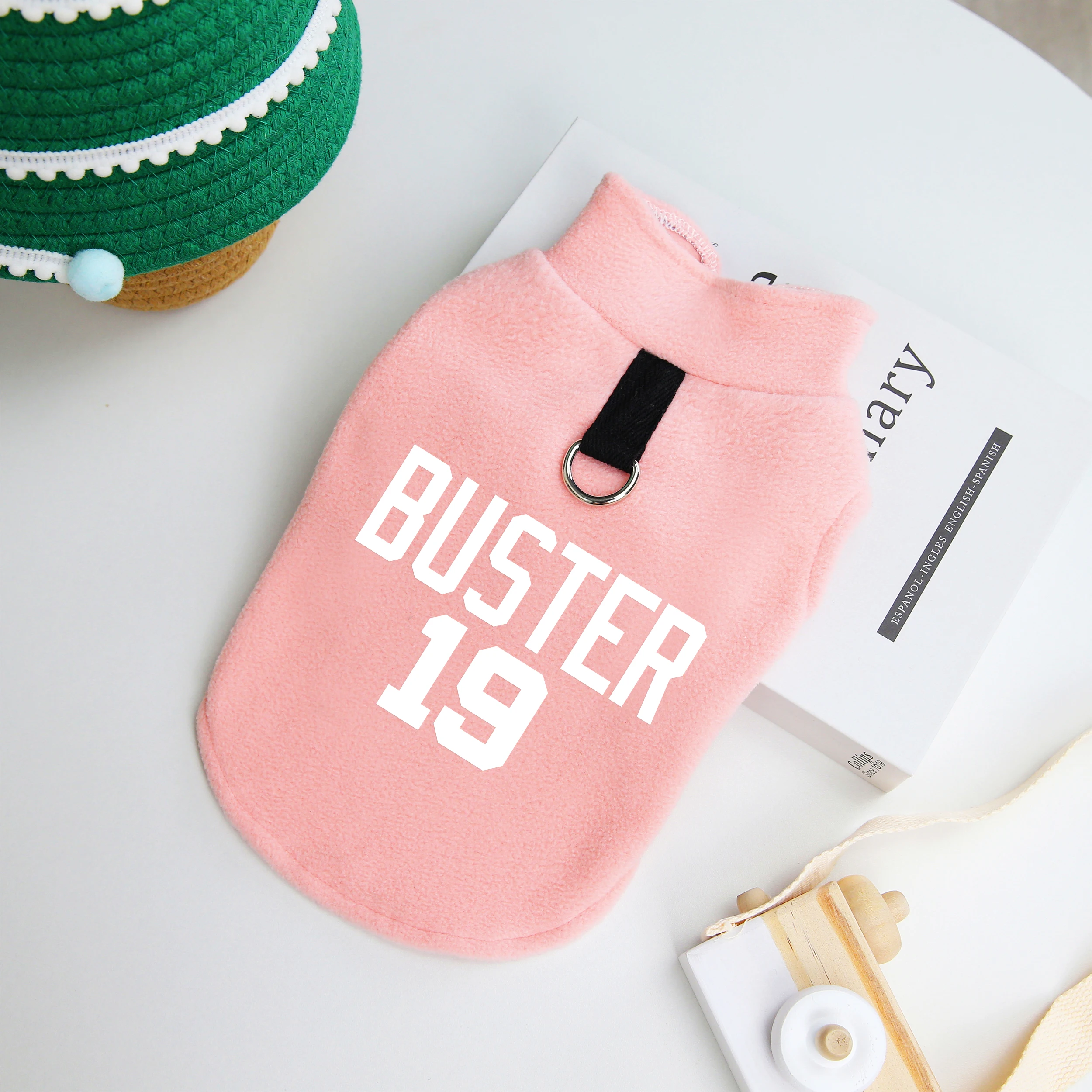Ropa personalizada para perros, chaleco de lana suave para perros, ropa cálida de invierno para mascotas, impresión gratuita, número de nombre para perros pequeños, medianos, gatos, Pug - imagen 3