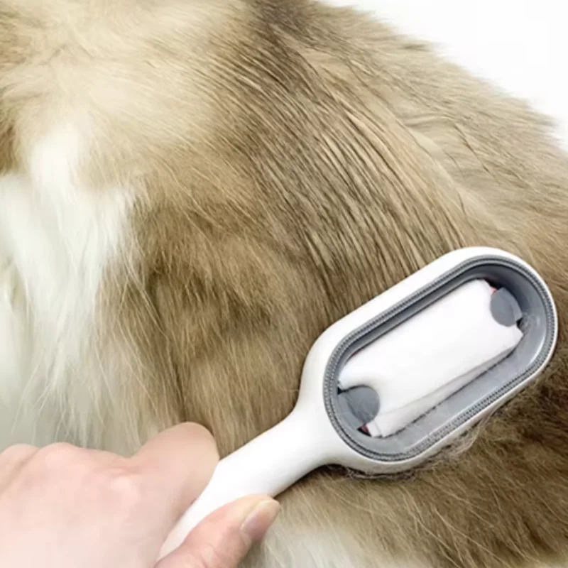 Cepillo de ducha de silicona para mascotas, dispensador de champú para perros y gatos, masajeador, cepillo de baño para accesorios de aseo y lavado de cachorros - imagen 5