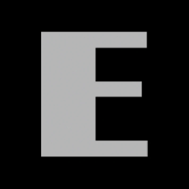 only letter E
