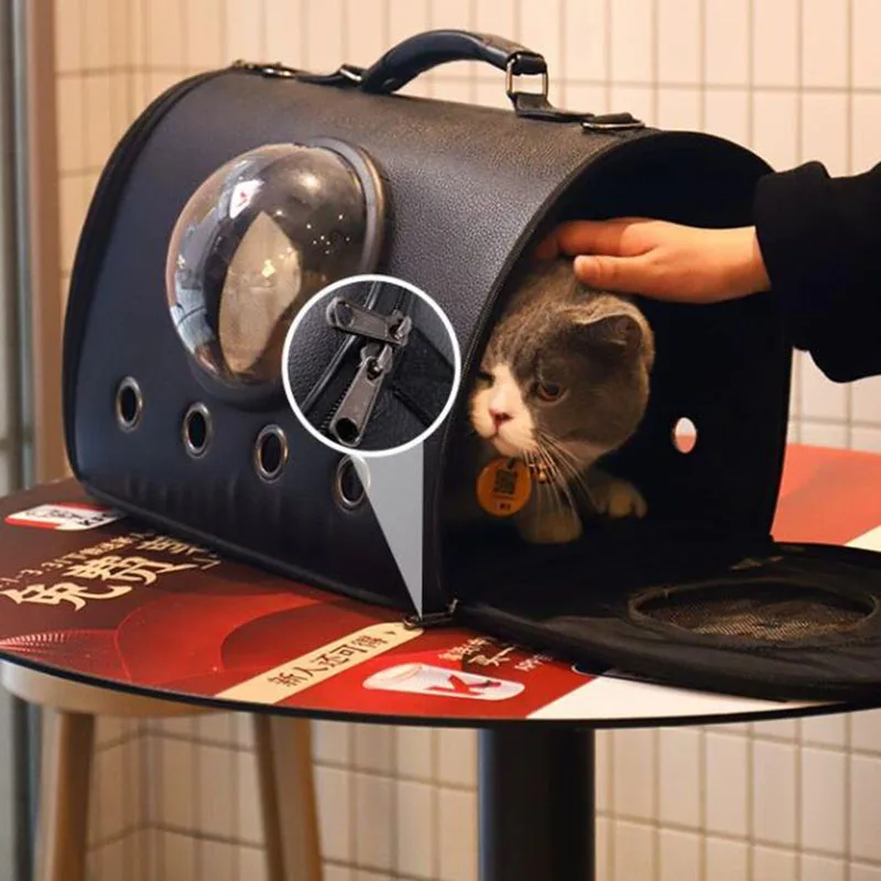 Bolsa Diagonal de gran capacidad para mascotas, jaula para perros, portátil, para salir, mochila de un hombro, mochila, accesorios para gatos - imagen 4