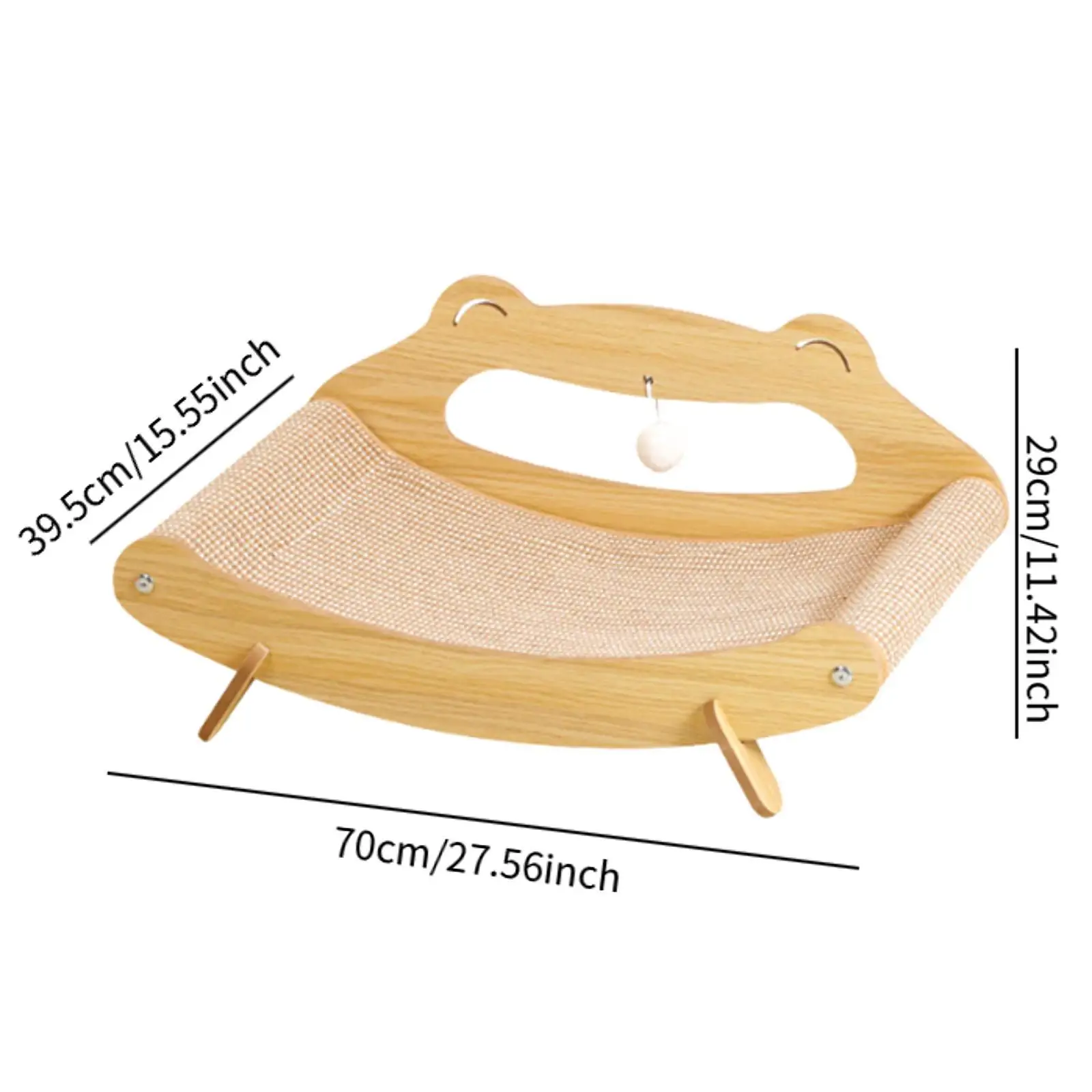 Cat Scratcher Floor Standing Cat Plaything for Small Dogs Indoor Cats