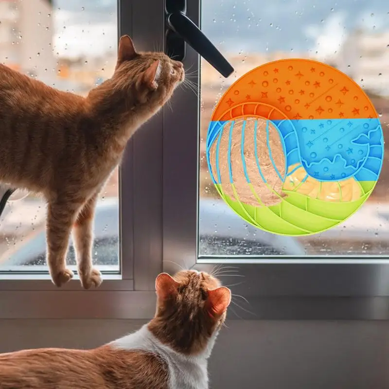 Alfombrilla de alimentación lenta para gatos, comedero para mascotas, almohadilla de silicona para lamer, alfombrilla para lamer perros, forma de ballena, 3 colores - imagen 2