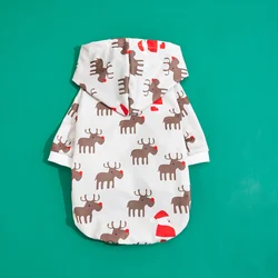 Sudadera Navideña con capucha para perro – Cuello alto festivo