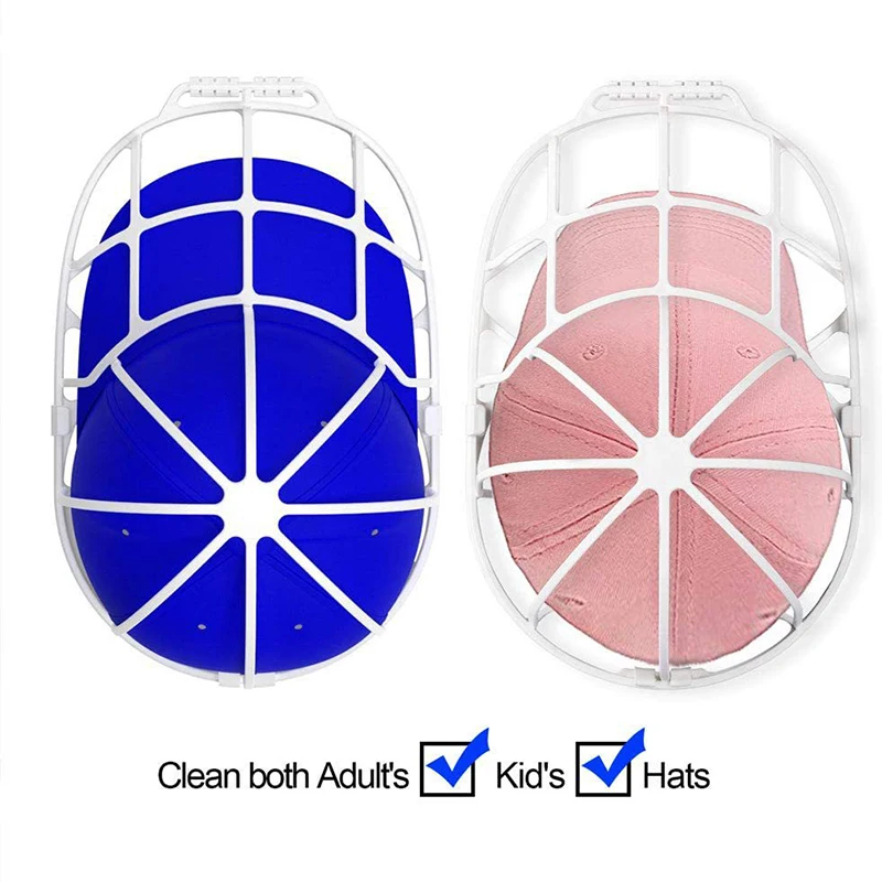 Arandelas para sombreros, limpiadores de sombreros de béisbol aptos para adultos y niños, marco para lavadora de sombreros, jaula de almacenamiento, estantes protectores para sombreros para lavadora - imagen 2
