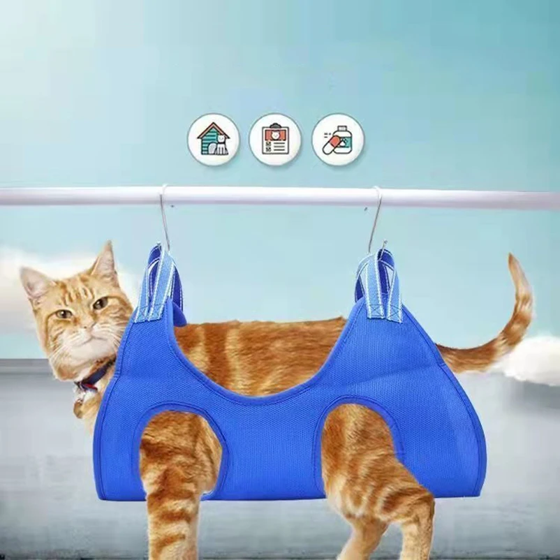 Pet clean beauty suspension Dog cat hammock cat and dog bath, trimming nails to assist cat bag - imagen 2