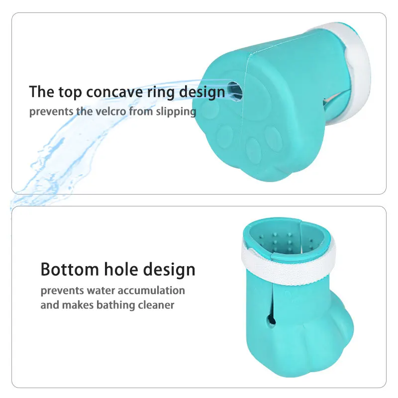 Cubiertas antiarañazos para pies de gato, zapatos ajustables antiapagado para gato, Protector de pata de gato de silicona, botas para baño de gato, suministro para mascotas, 4 Uds. - imagen 5