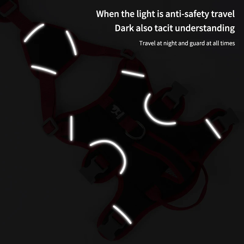 Arnés de Bulldog francés sin tirones con agarre para mascotas, suministros para caminar al aire libre para perros pequeños y medianos, arneses reflectantes fuertes para perros