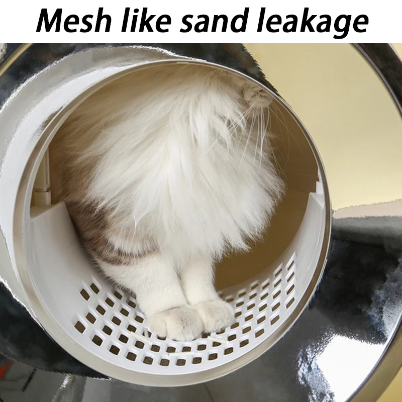 Caja de arena para gatos completamente cerrada, tamaño Extra grande, antisalpicaduras de arena, arenero de entrenamiento, inodoro para gatos, productos para mascotas - imagen 4