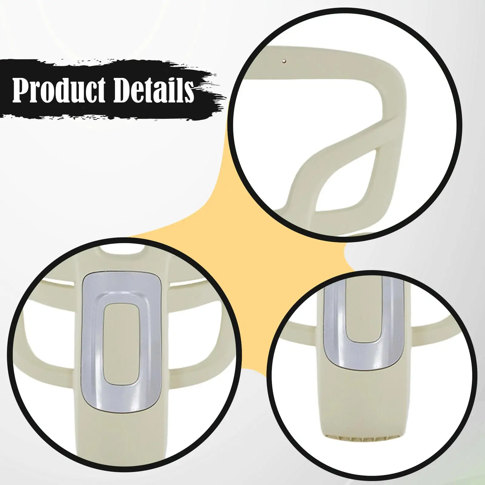 Office Chair Backrest Frame Lightweight Ergonomic without Mesh Swivel Chair Part Replacement Back Frame for Home Office Desk