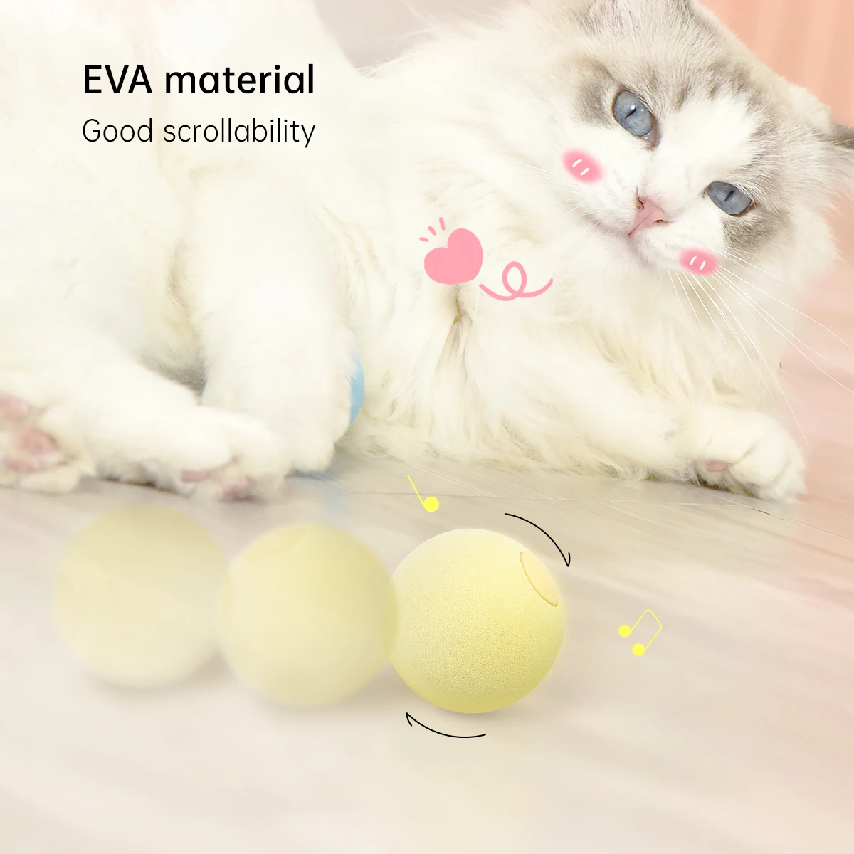 EW Gravitational Barking Ball Teaser Cat Stick Mint Ball Toy EW Gravitational Barking Ball Teaser Cat Stick Mint Ball Toy - imagen 3