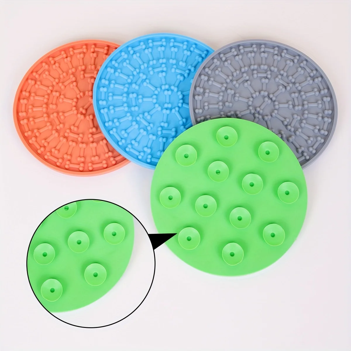 Estera para lamer de silicona para mascotas con ventosa, cuenco alimentador lento para perros y gatos, estera antiansiedad para lamer para mascotas