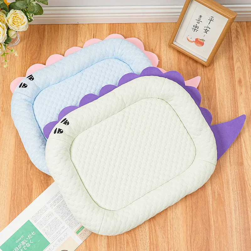 Cama de verano cuadrada fresca y bonita para perros pequeños - imagen 4