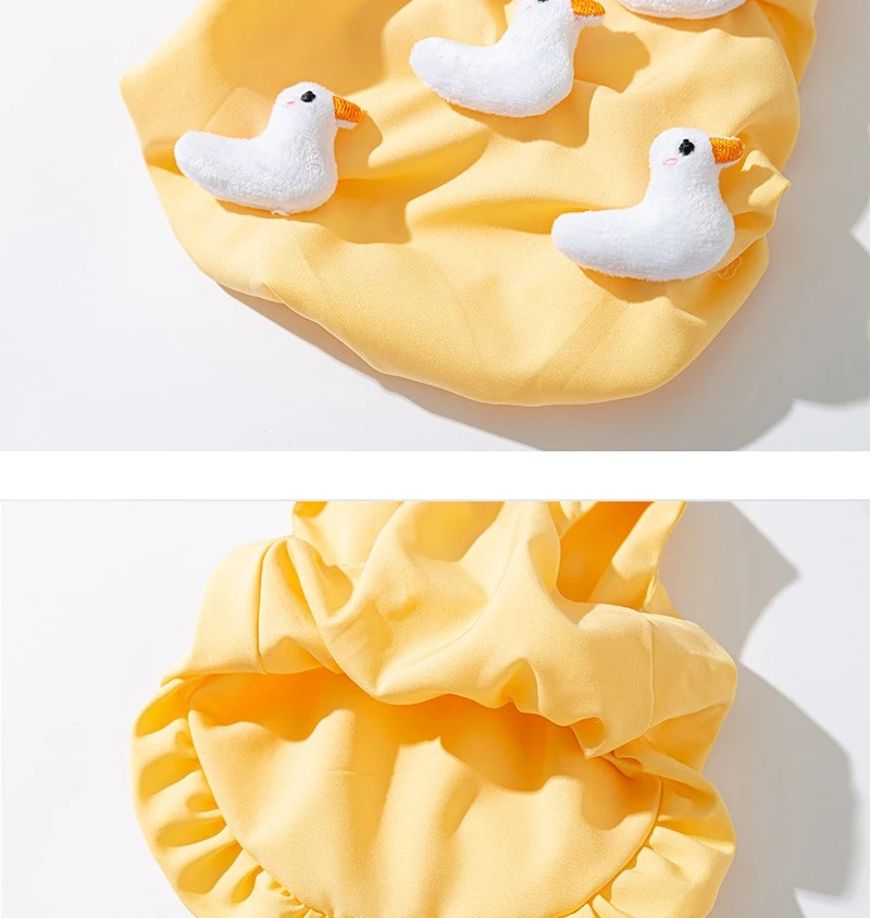 Lindo pato amarillo mascota perro chaleco Unisex verano ligero Bulldog Francés camiseta para gatos algodón suave verano ropa para cachorros pequeños - imagen 5