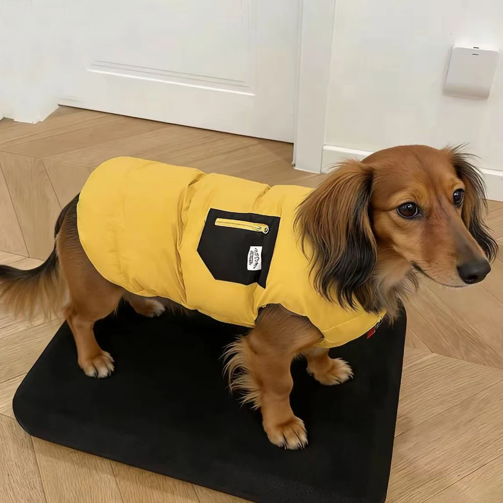 Chaqueta de forro polar para perros Dachshund – Abrigo de invierno - imagen 2