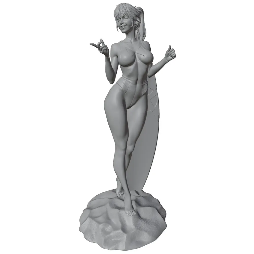 Kit de figura de resina 1/24 – Miniatura decorativa DIY sin montar - imagen 3