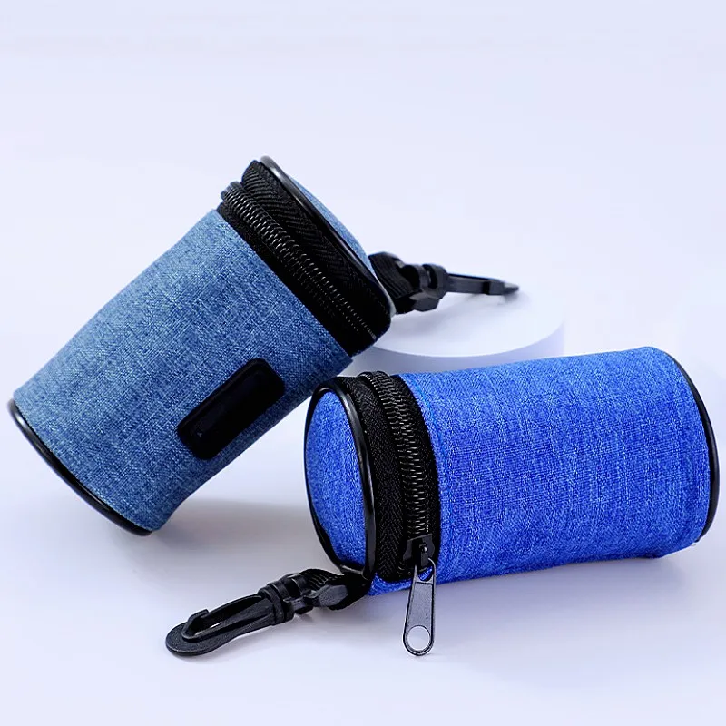 Dispensador de bolsas de caca para perros, soporte portátil para bolsas de caca para perros, soporte para bolsas de basura para caminar, dispensador de bolsas de aseo colgantes para perros - imagen 2