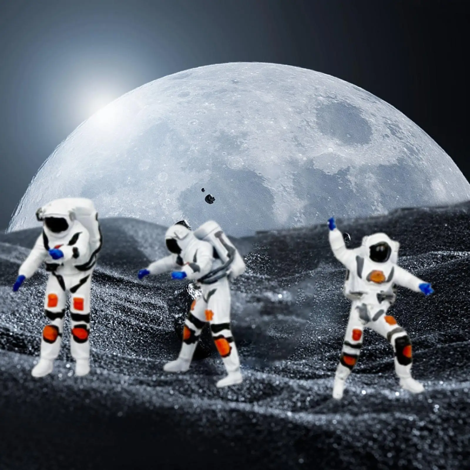 Astronaut Figure 1:64 Scale Craft Space Decor Set Cute Decorative Collectible Miniature Scene Layout Sculpture Astronaut Statue Astronaut Figure 1:64 Scale Craft Space Decor Set Cute Decorative Collectible Miniature Scene Layout Sculpture Astronaut Statue