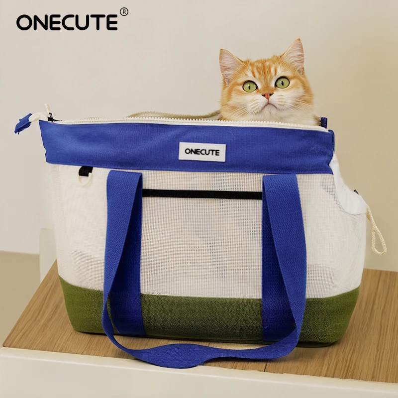 ONECUTE Transporte para gatos aprobado por aerolínea, mochila portátil de burbujas para mascotas con correa de seguridad, bolsa de viaje ligera para perros - imagen 3