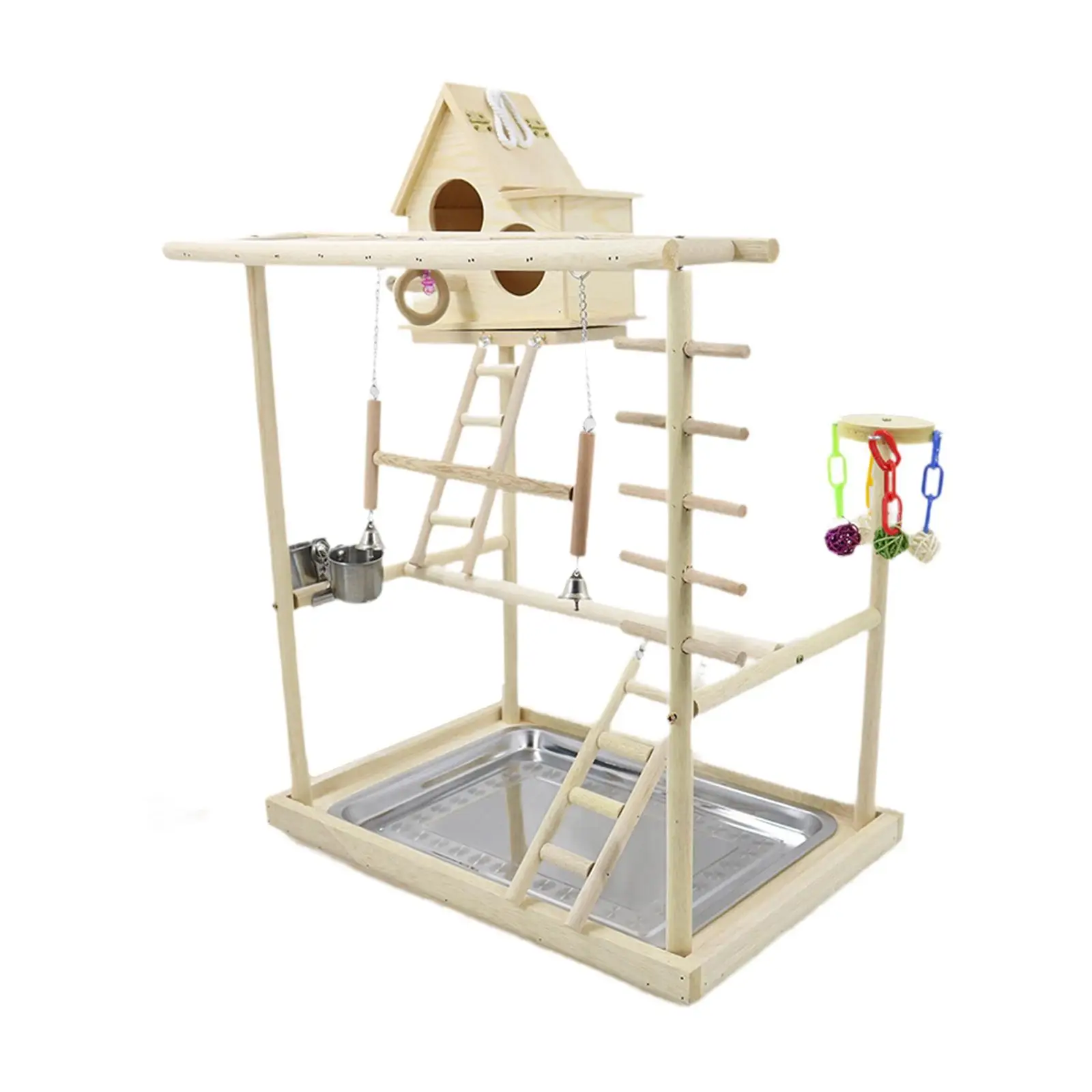 Birds Parrot Playground Wooden Stand for Cockatiels Cockatoos Parakeets Birds Parrot Playground Wooden Stand for Cockatiels Cockatoos Parakeets