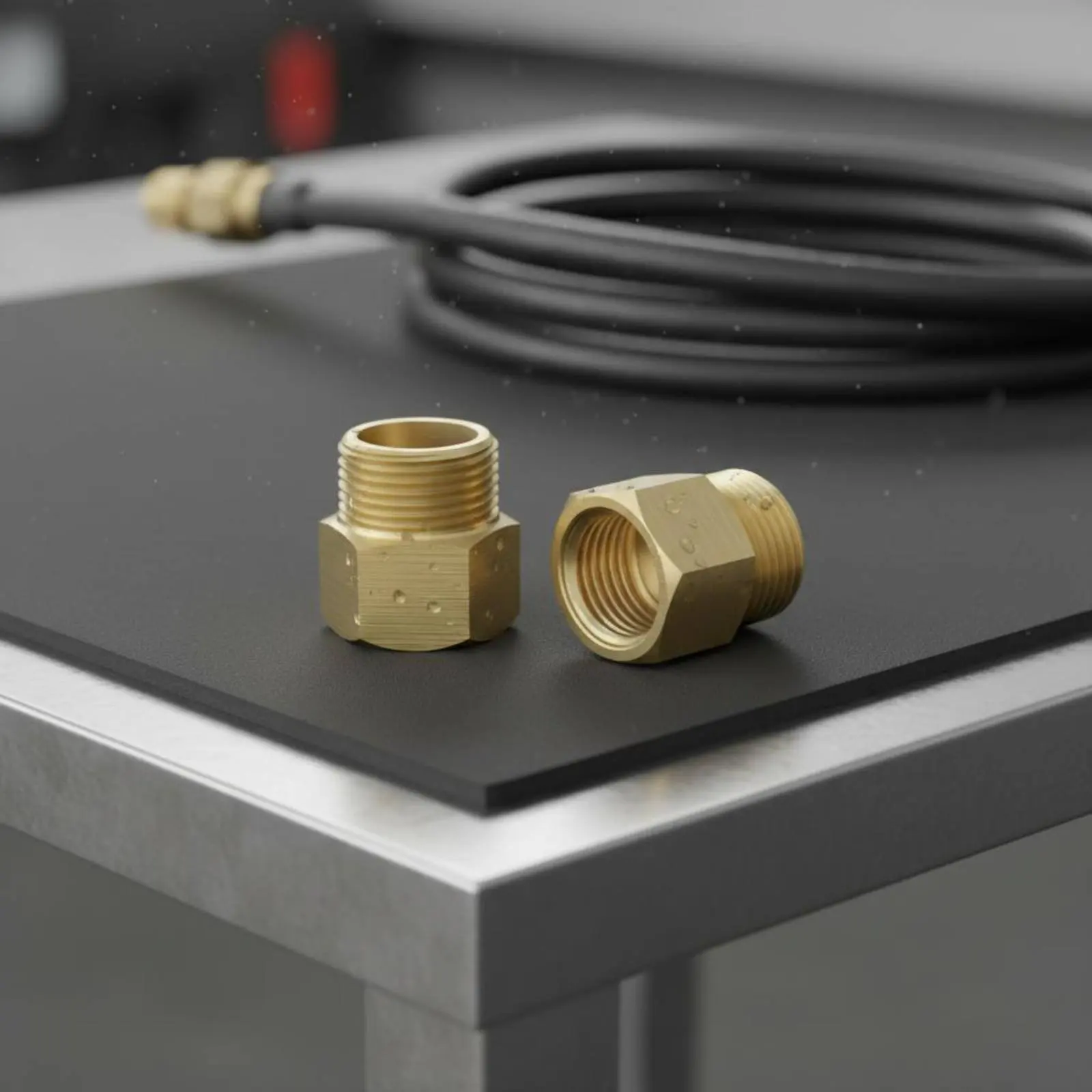 Adaptador M22 macho a M20 hembra para lavadora a presión – Latón resistente - imagen 2
