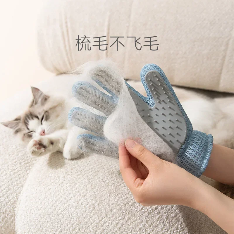 Guantes para gatos acariciantes para mascotas, artefacto para depilación de gatos, guantes de masaje para mascotas - imagen 3