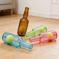 Juguete para perros TPR forma pelota de tenis y botella de vino