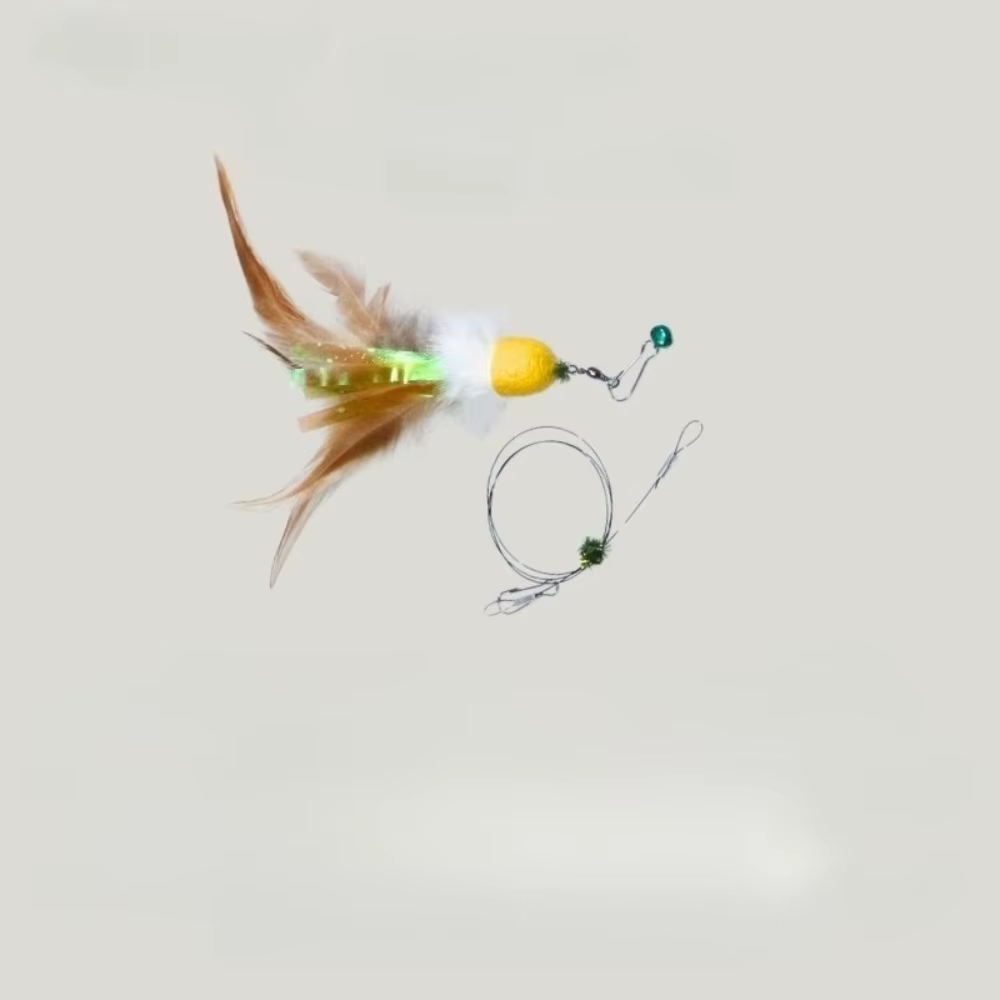 Plumas y bola de seda de repuesto para varita de gatos - imagen 5