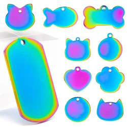 Etiquetas grabables para gatos y perros en acero inoxidable