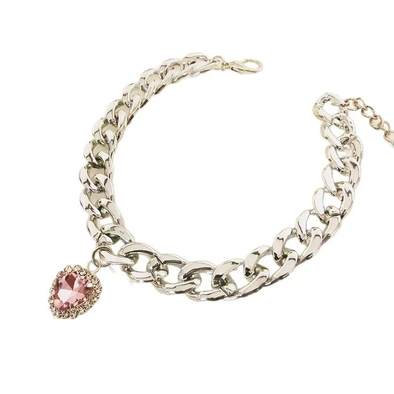 1 Uds. Collar de cadena de plata para perro con colgante, collares ajustables con arnés para niñas, collares para perros pequeños, accesorios para cachorros Yorks - imagen 4