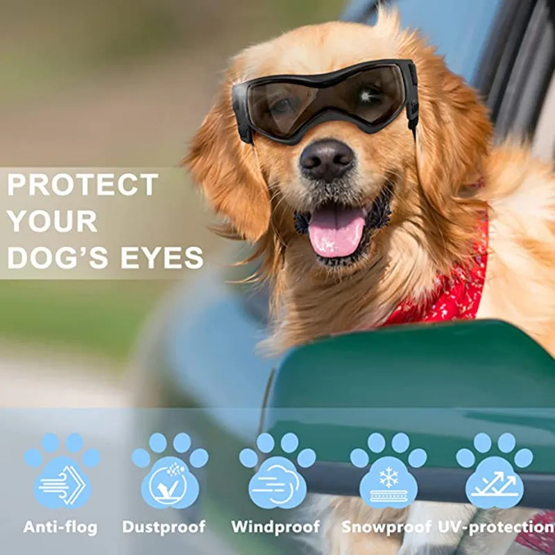 Gafas resistentes a los rayos UV y al viento para mascotas, montura suave, gafas de sol para perros, productos para exteriores - imagen 3