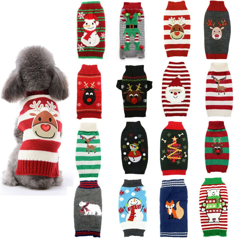 Jersey navideño de reno – Disfraz cálido para perros y gatos