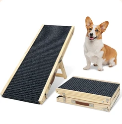 Escaleras antideslizantes de madera para perros plegables y portatiles