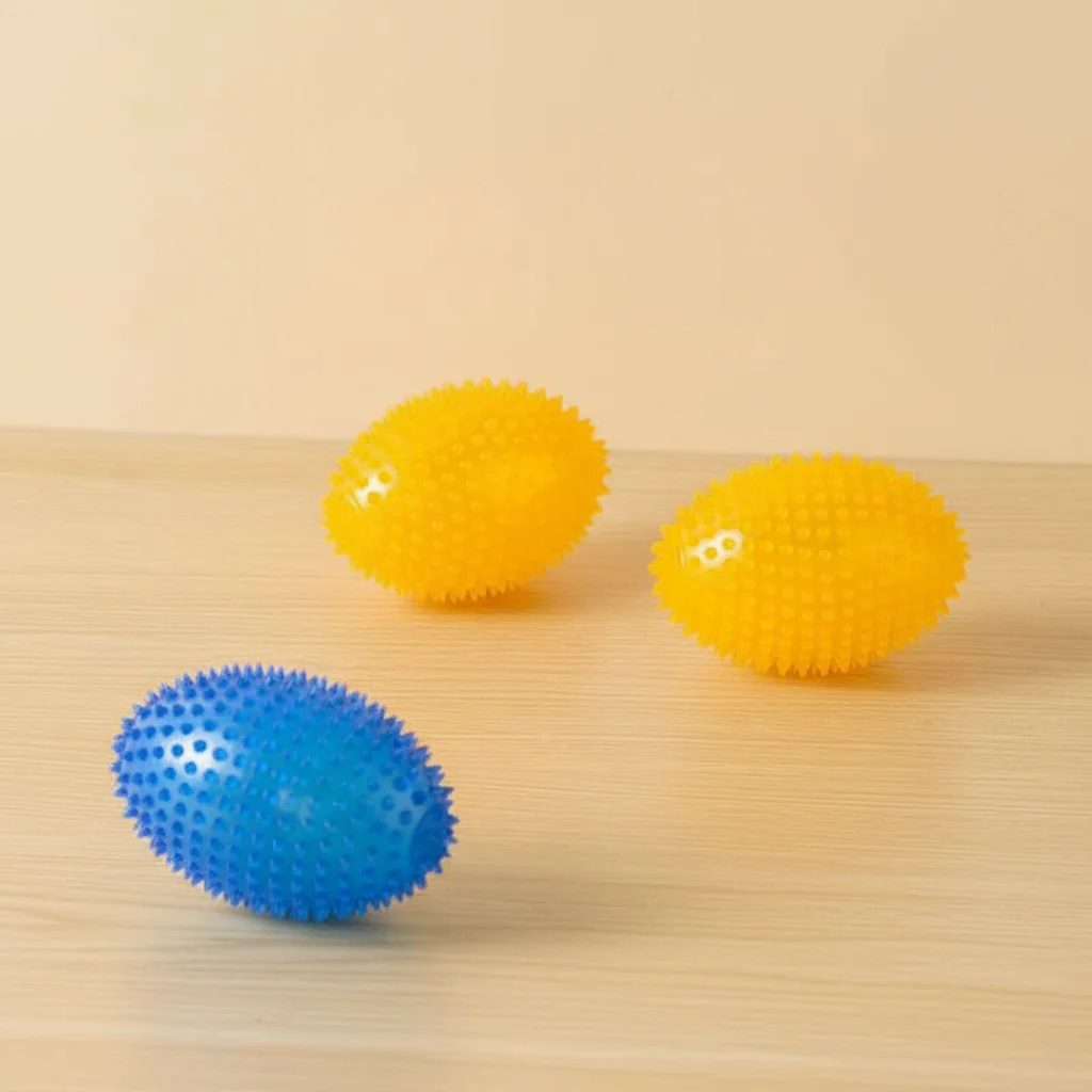 Juguete dental para perros – Bola chirriante resistente de oliva