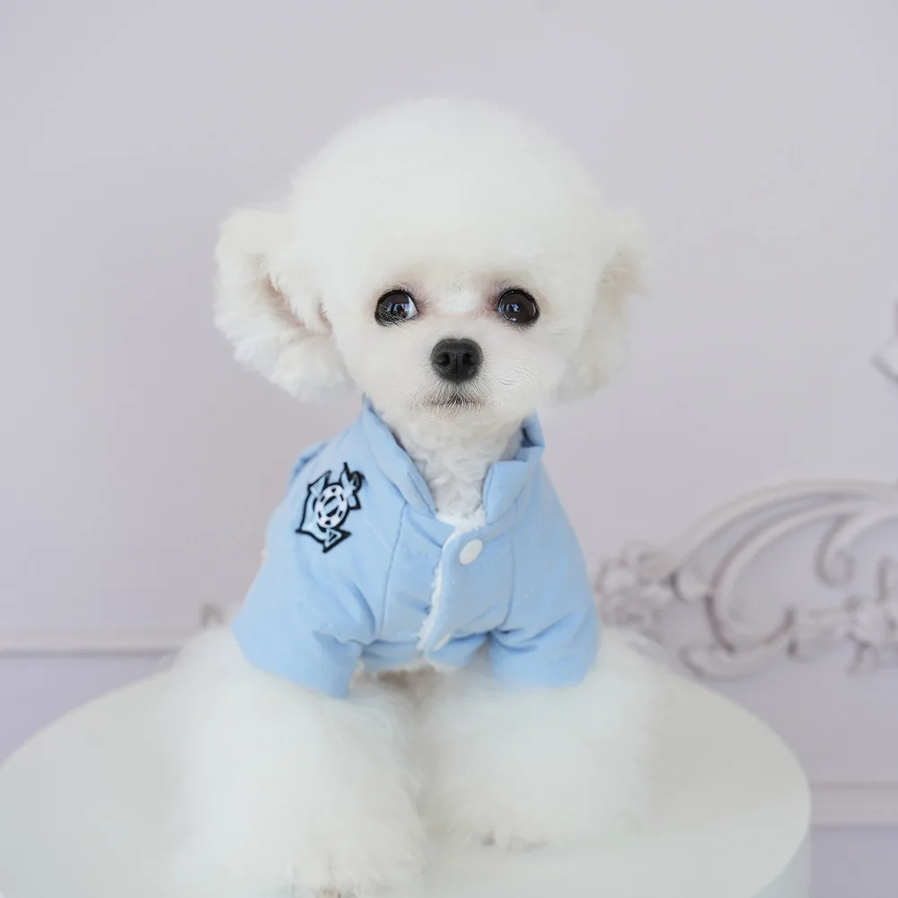 Abrigo de otoño e invierno para mascotas, abrigo grueso y cálido para gatos de peluche, ropa para cachorros pequeños y medianos - imagen 2