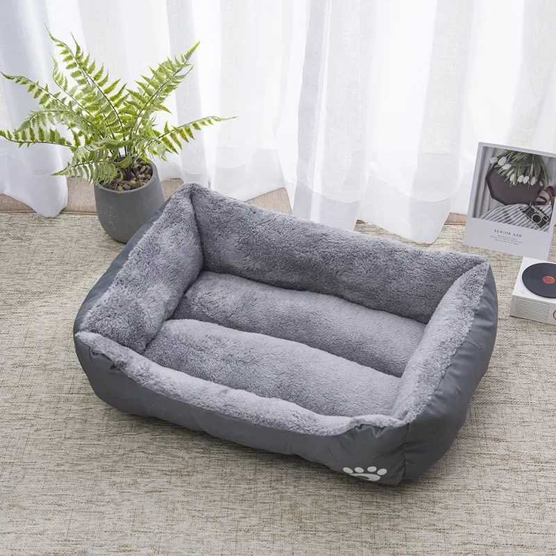 Cama suave caramelo para Golden Retriever y gatos – Talla mediana - imagen 3