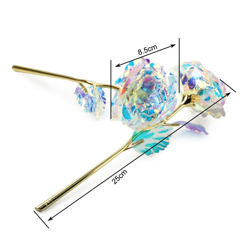 Tallo oro 24k con rosa eterna – Decor hogar para gato y perro - imagen 4