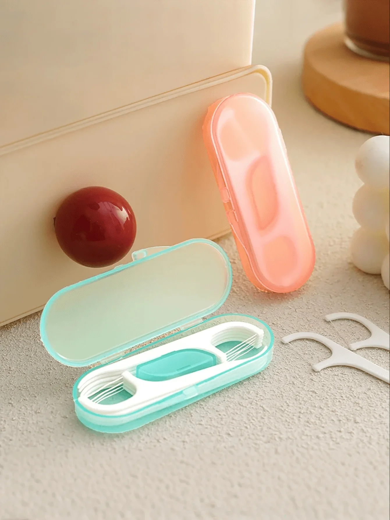 Hilo dental portatil para mascotas - kit de viaje para perros y gatos